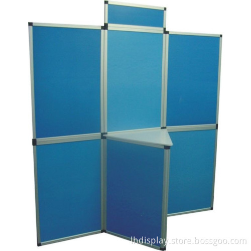 Aluminium folding screen with 7.5 pcs for advertising display
